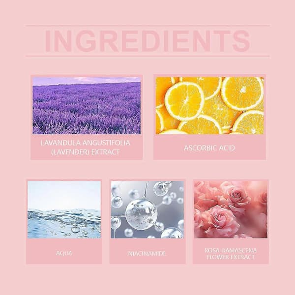 Dame Roll-On Parfume, Langvarig Blomsterduft med Rosenolie & Lavendel, Bærbar 10ml Nem Anvendelse
