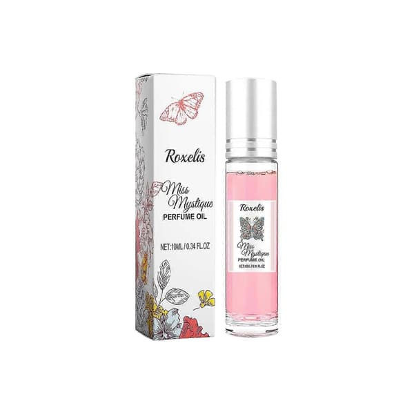 Bærbar Roll-On Roseparfyme, Langvarig Naturlig Duft, 10ml