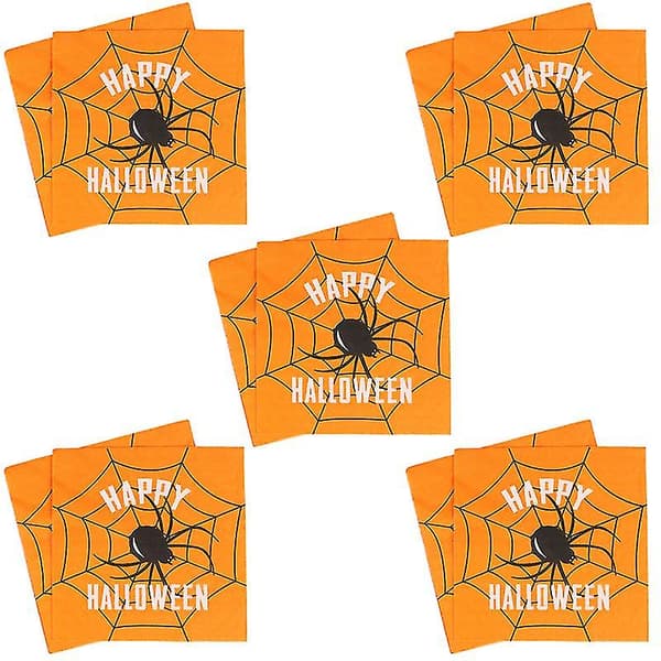 20 stk Halloween-servietter til Halloween-dekorasjoner