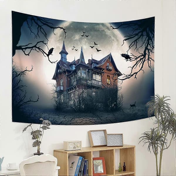 Skräck Halloween Gobeläng Halloween Fotobakgrund Halloween ...