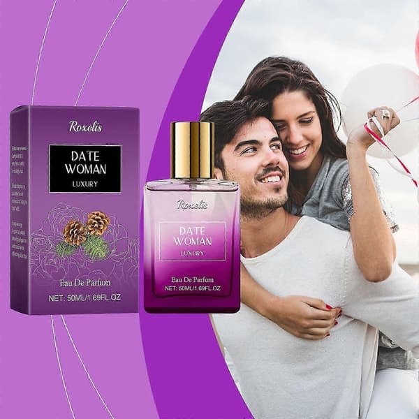 Herbal Charm Parfume, Langvarig Rose- og Cedertræsduft, 50 ml Elegant Duft til Mænd og Kvinder