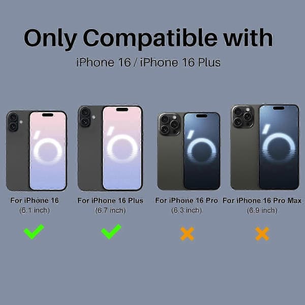 Kameralinsebeskyttere egnet for iPhone 16-enheter