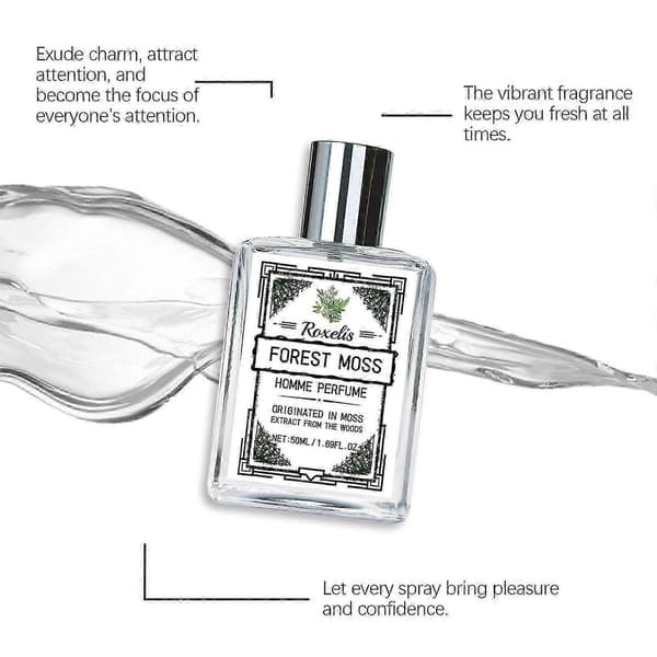 Herrparfym Fresh Forest, Långvarig Elegant Mild Doft med Tränoter