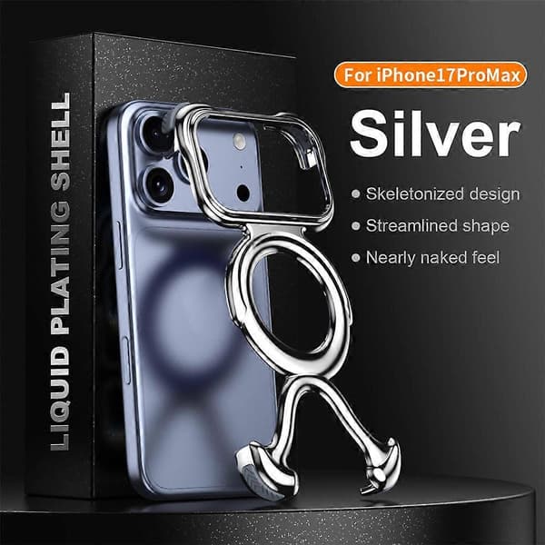Kompatibel med iPhone 17 Pro Max Bumper Case Hård PC Magnetisk Telefonbeskyttelse Hul Varmeafledningsdæksel