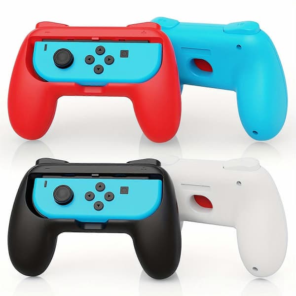 2-pak controller-håndgrebssæt, ergonomisk design til Joy-2-controllere, bærbart til familiesammenkomster, par, multiplayer-gaming