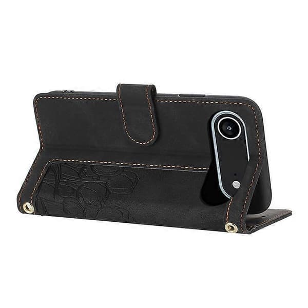 Compatible For iPhone 17 Air Case Tulip Leather Phone Cover With 5 Card Slots Wallet