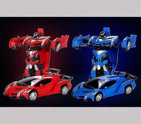 Ny Transformation Rc Robotbil Fjernstyret Bil 2 i 1 Deformationsrobotbil