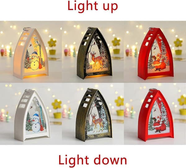 LED julepynt lys stearinlys flamme til indendørs/udendørs brug