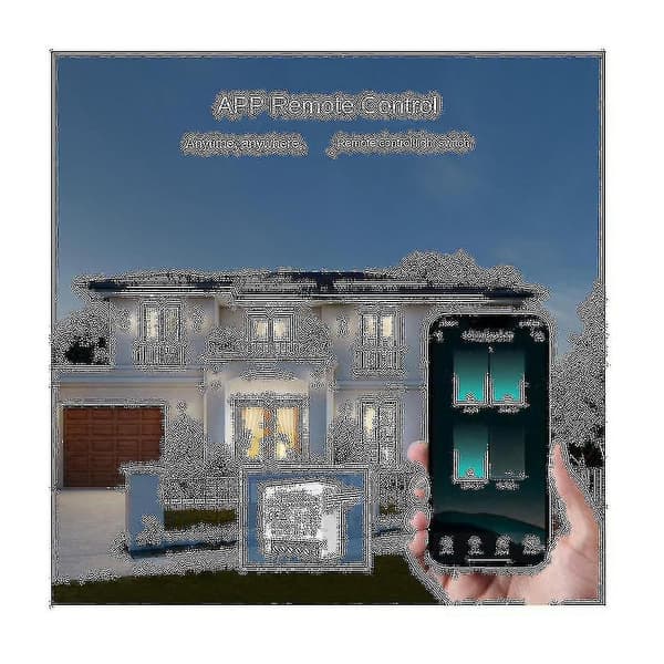 Wifi Smart Lysbrytermodul, Tuya App Fjernkontroll 2-veis Kontroll 3 Mini DIY Bryter Fungerer for, Google