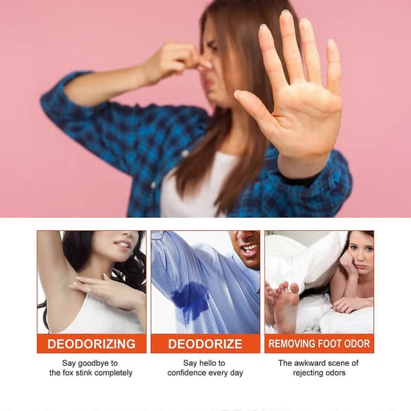 3PC kropsplejestick sommer forfriskende antiperspirant rensende armhulelugt