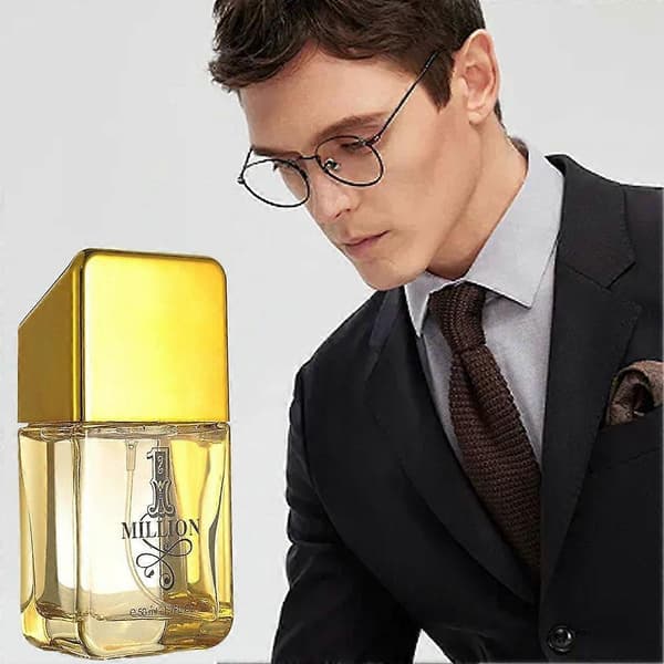 Gold Million Parfym 50ml, Långvarig Fräsch Träig Cologne för Män
