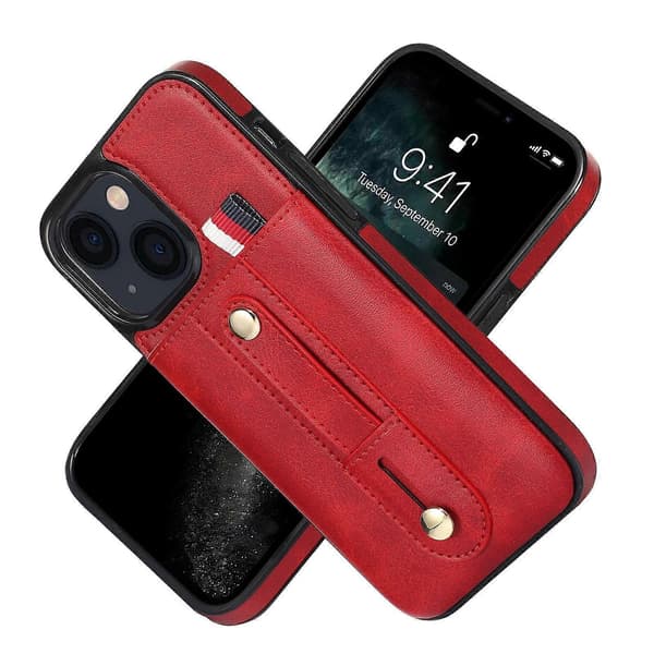 Lommebok i skinnveske til iPhone 13