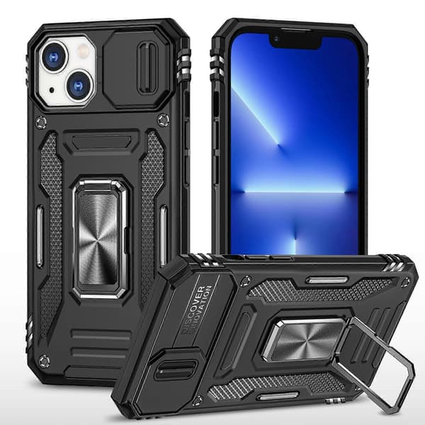 Armor PC + TPU Kameraskydd Telefonfodral (För iPhone 15 Plus)