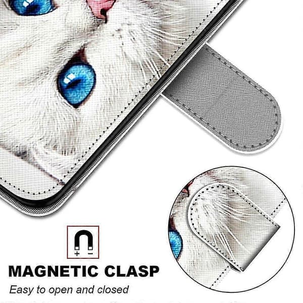 Fodral för iPhone 12 Vit Katt Mobilfodral