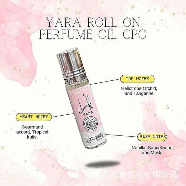 Yara Roll-on parfumeolie CPO, 10ml Unisex Eau de Parfum Cologne