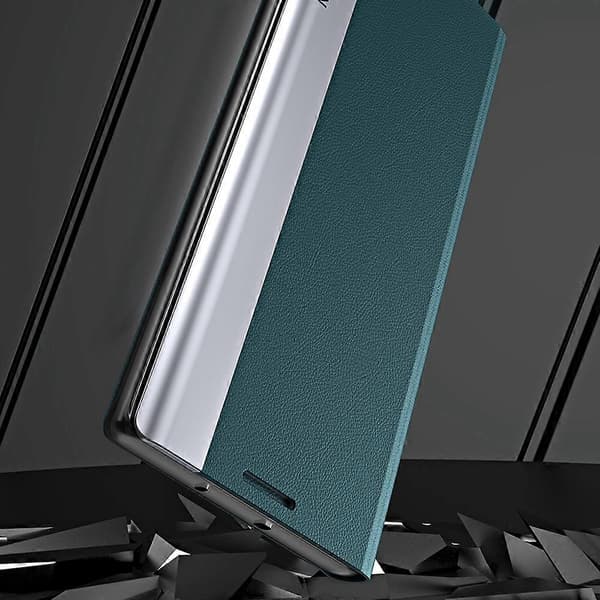 Kompatibel til iPhone 17 Air Case Anti-Drop Læder Telefoncover Med Stativ