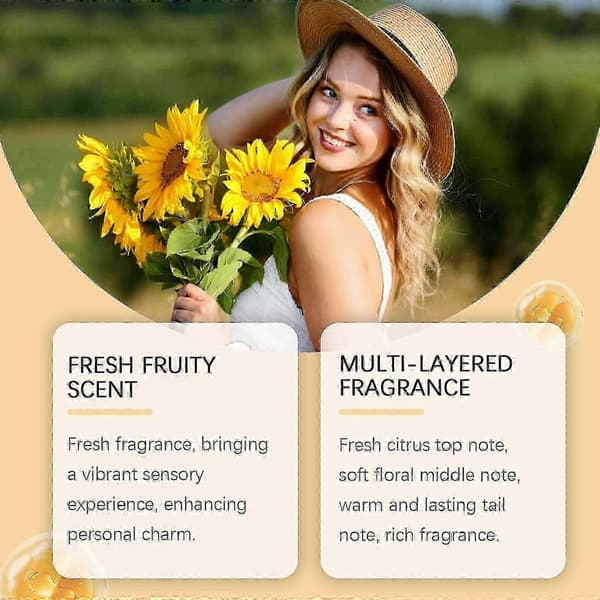 Naturlig grapefruktparfymespray, langvarig sitrus- og blomsterduft for daglig bruk