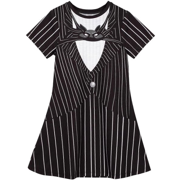 Nightmare Before Christmas -tyttöjen Jack Skellington -puku