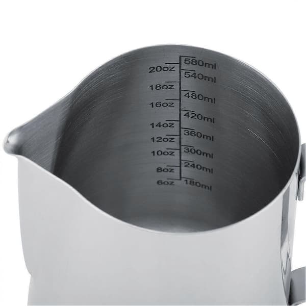 600 ml målekanne i rustfritt stål, melkeskummer, for latte