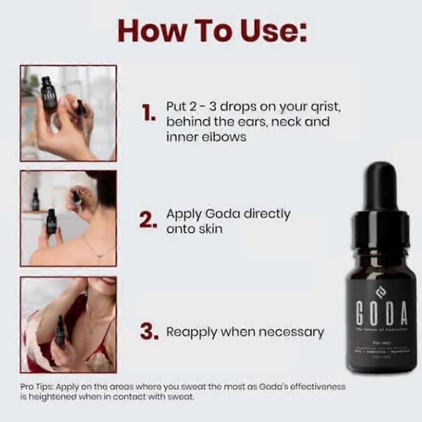 GODA For Her Feromonparfym för kvinnor - 15ml/0