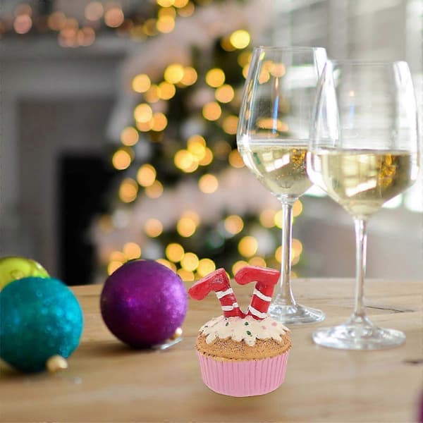 Julepynt i harpiks med juletema - Bordpynt til jul - Juleelement til hjemmet