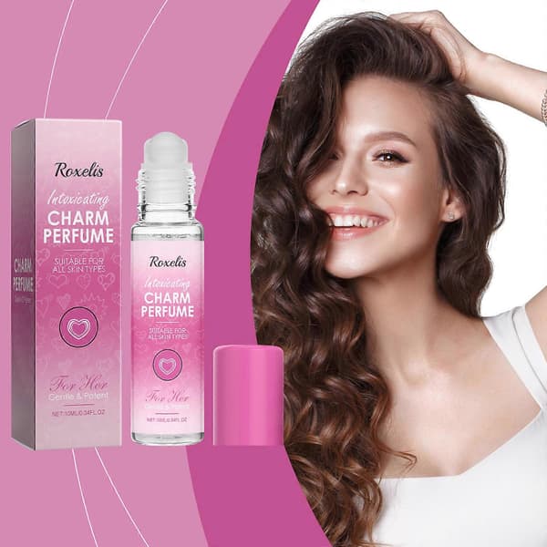 3 st Roxelis Roll-On Parfym för damer, Rik Kvarvarande Vaniljdoft, Bärbar Touch-Up Doft