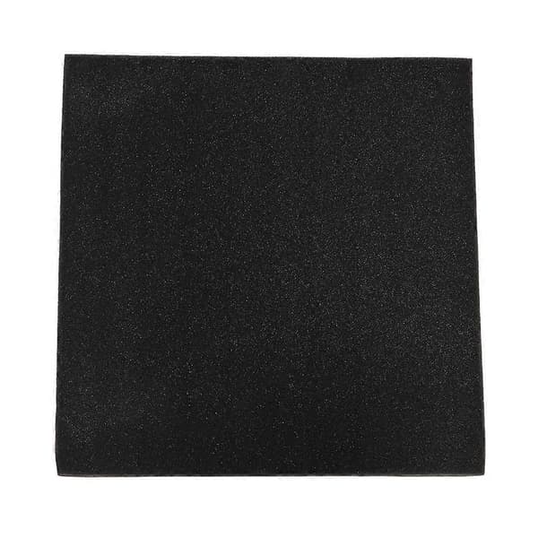Pyramide akustiske skumpaneler, 6-pak, 50 x 50 x 5 cm, lydisolerende studioskum (sort)