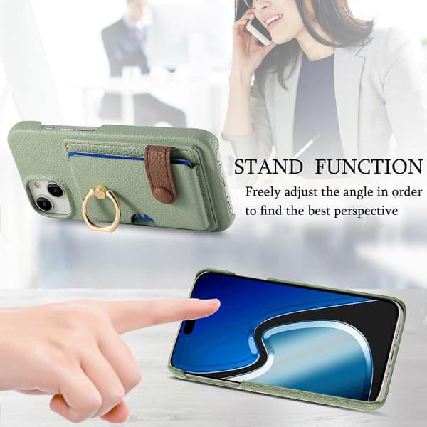 Ringkortholder-cover til iPhone 15