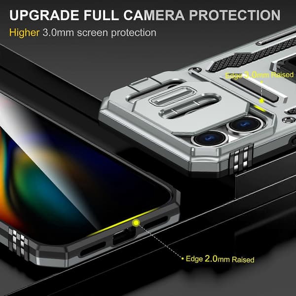 Armor PC + TPU Kameraskydd Telefonfodral (För iPhone 17 Pro Max)