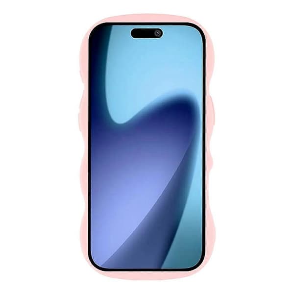 Compatible For iPhone 17 Air Case TPU Protective Phone Cover Unique Curly Wave Frame