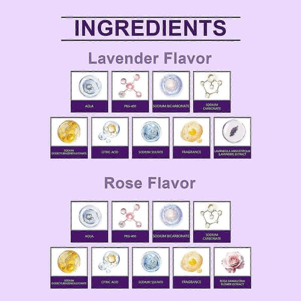 Afslappende Rose Lavendel Badetabletter Aromaterapi, Hudpleje & Stresslindring