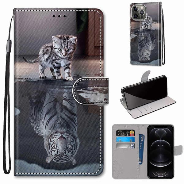 Etui til iPhone 13 Pro Max Kat bliver til Tiger Mobilcover