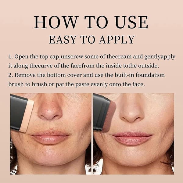 Ansiktsfoundation Contour Stick Langvarig Lett Lysnende Stick Urenhetskonturering Ansiktsconcealer Foundation Stick