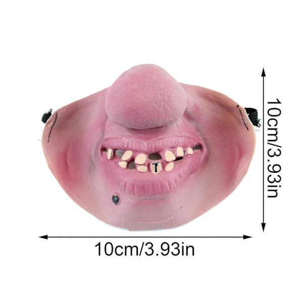 Roliga latex halvmasker