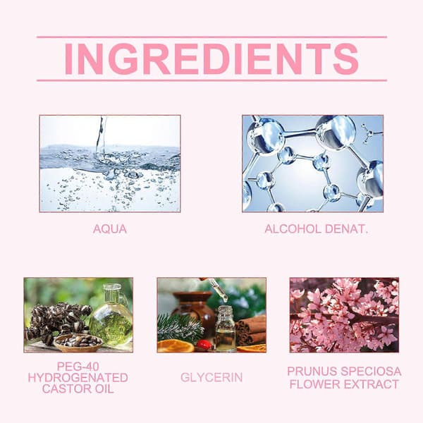 Körsbärsblom Body & Hår Parfymspray, Elegant Vårdoft, 30ml Idealisk Present