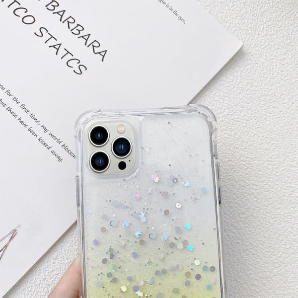 Glitter Epoxy -puhelinkotelo iPhone 14 Prolle