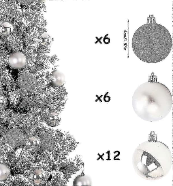 24 julekugler, juletræspynt, julekugler, kuglepynt, julekugler