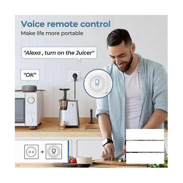 Mini Smart Switch Tuya Zigbee Smart Switch Breaker Stöder Dubbelkontroll Fjärrkontroll App Röst T