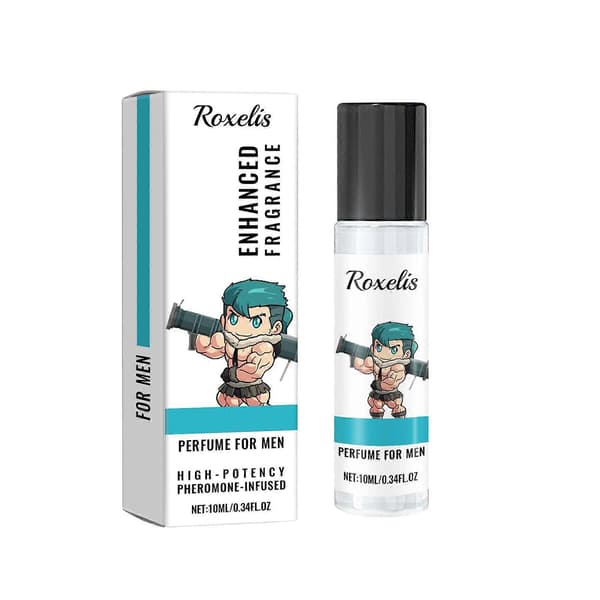 Naturlig Roll-On Parfym för Män, Långvarig Elegant Doft av Citron & Lavendel, Bärbar 10 ml Doft