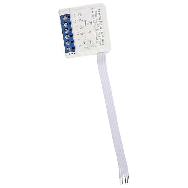 Wifi Smart Light Switch Module, Tuya App Remote 2 Ways Control 4 Gang Mini DIY Breaker Toimii Alexan Kanssa