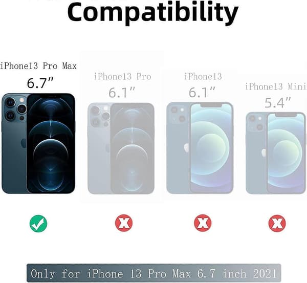 Gennemsigtigt etui med fingerringholderdesign til iPhone 13-serien (iPhone 13 Pro Max-rød)