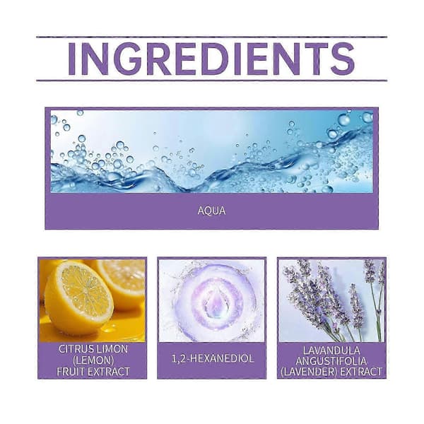 Lavendel Kroppsparfymespray, Forfriskende Blomsterduft, 90ml