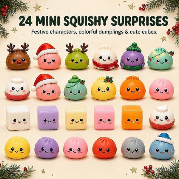 Jule-Squishies Adventskalender 2026, Dumpling Nedtællingskalender