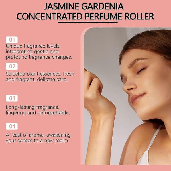 Jasmin Gardenia Parfym, Långvarig Romantisk Blommig Doft för Par, 15ml