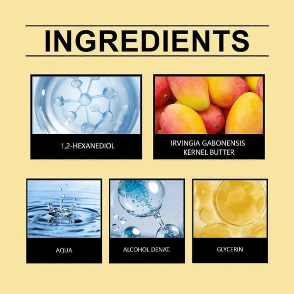 Roxelis Juicy Mango Parfymespray, Egnet for Kropp, Hud, Håndledd og Hals