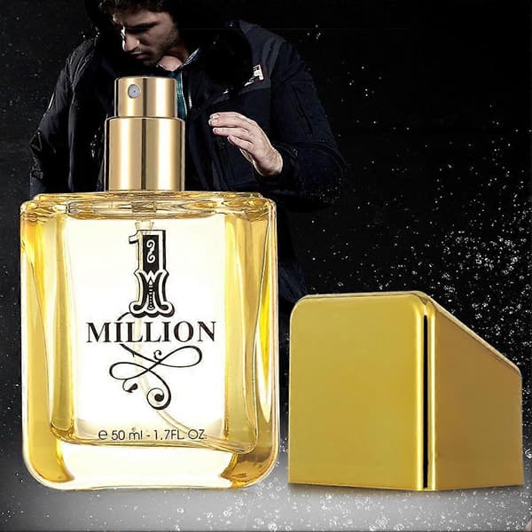 Gold Million Parfym 50ml, Långvarig Fräsch Träig Cologne för Män