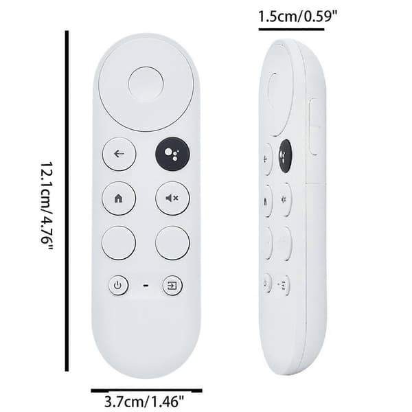 BT Voice Remote Control for 2020 GoogleChromecast 4K Snow G9N9N Replacement