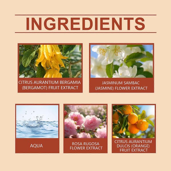 Höstcitrusblomparfym, fräsch långvarig blommig citrdoft, bärbar 15 ml flaska för daglig elegans