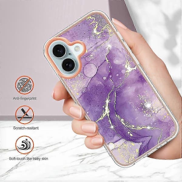 Marmor TPU-fodral för iPhone 16