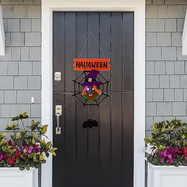 2 stk Halloween Dørskilt til Halloween Dekorationer